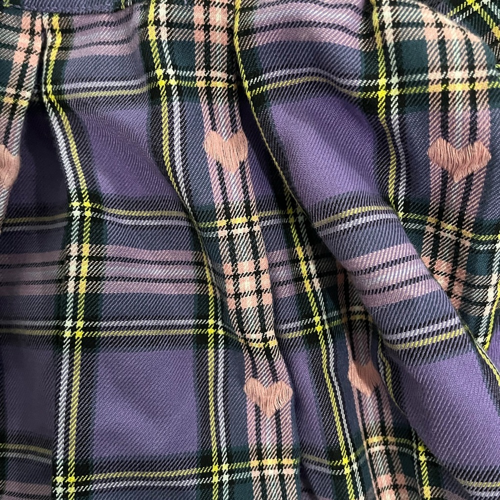 Hot Topic Purple and Pink Plaid Mini Skirt - Picture 3 of 4